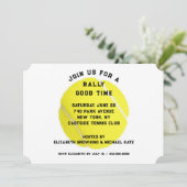 Tennisfeest Uitnodiging (Staand voorkant)