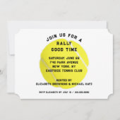 Tennisfeest Uitnodiging (Voorkant)