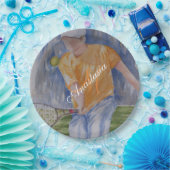 TENNISFEESTMONOGRAM PAPIEREN BORDJE (Feest)