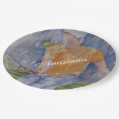 TENNISFEESTMONOGRAM PAPIEREN BORDJE (Gekanteld)