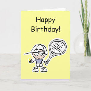 Tennisgeschenken & -kaarten voor speciale tennissp kaart