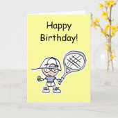 Tennisgeschenken & Kaarten voor speciale tennisspe (Gele Bloem)