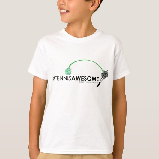 #TennisGeweldig voor kinderen! T-shirt (Voorkant)