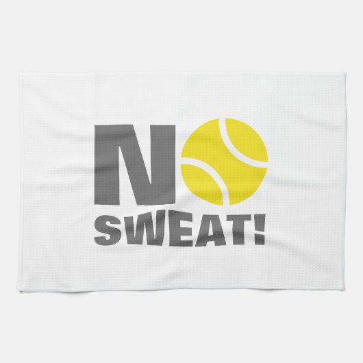 Tennishanddoek | Geen zweet! Theedoek (Horizontaal)