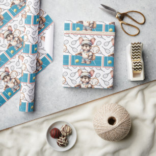 Tennishond, laten we het spel spelen cadeaupapier