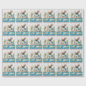 Tennishond, laten we het spel spelen cadeaupapier (Vlak)