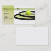 tennisinstructeur visitekaartje (Voorkant / Achterkant)