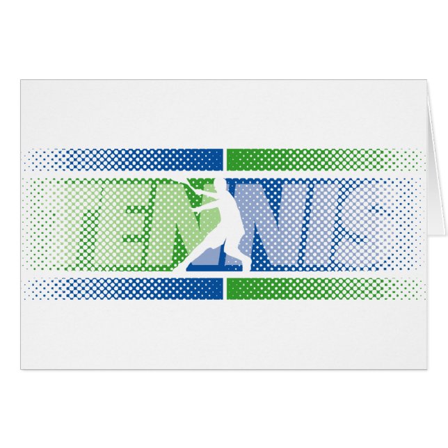 Tenniskaarten in verschillende design (Voorkant Horizontaal)