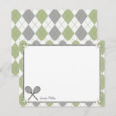  tenniskaarten voor gepersonaliseerde flatpanels kaart (Voorkant / Achterkant)