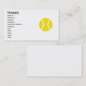 Tenniskaartsjabloon Visitekaartje (Voorkant / Achterkant)