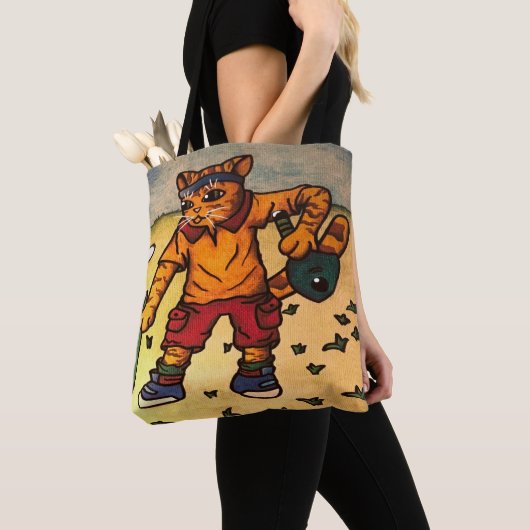 Tenniskat Tote Bag (Dichtbij)