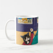 Tenniskatten Koffiemok (Links)