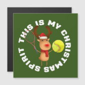 Tenniskerst met rendier Kerstgeest (Voorkant / Achterkant)