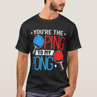 Tenniskleding... je pingelt naar mijn pong t-shirt