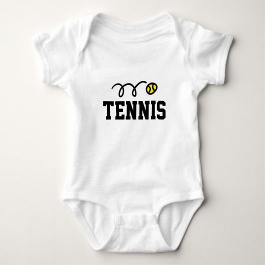Tenniskleding voor baby's en jonge kinderen romper (Voorkant)
