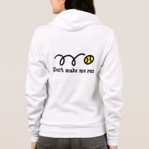 tenniskleding voor dames   hoodie met grappig cita