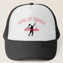 Tenniskoning gepersonaliseerd
