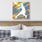 Tenniskunst canvas print ontwerp voor thuis of clu (Insitu (Slaapkamer))