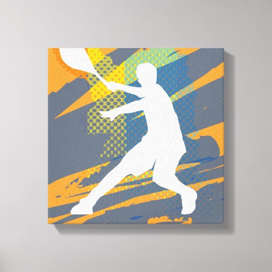 Tenniskunst canvas print ontwerp voor thuis of clu (Voorkant)