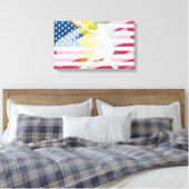 Tenniskunst schilderen op doek canvas afdruk (Insitu (Slaapkamer))