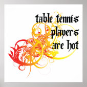 Tennislagen van de lijst zijn heet poster (Voorkant)
