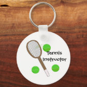 Tennisleraar Sleutelhanger (Voorkant)