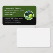 Tennislessen Coach Visitekaartjes (Voorkant / Achterkant)