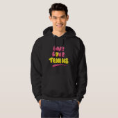 Tennisliefhebber Zegt Hoodie (Voorkant volledig)