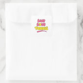 Tennisliefhebber Zegt Vierkante Sticker (Tas)