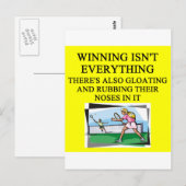 tennisminnaar briefkaart (Voorkant / Achterkant)