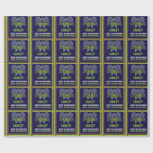 Tennisnaam Leeftijd Sentiment Verjaardag Cadeaupapier (Vlak)