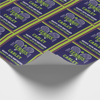 Tennisnaam Leeftijd Sentiment Verjaardag Cadeaupapier