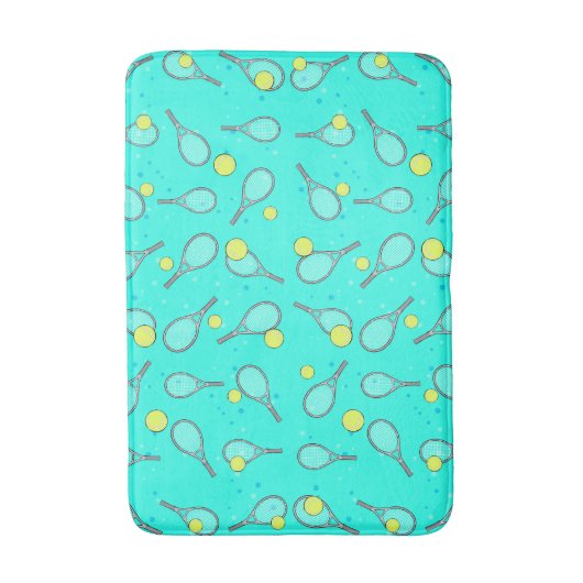 Tennisontwerp Badmat (Voorkant Verticaal)