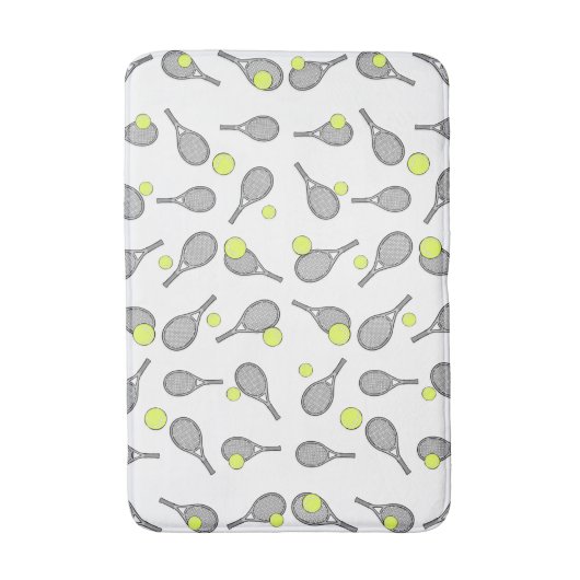 Tennisontwerp Badmat (Voorkant Verticaal)