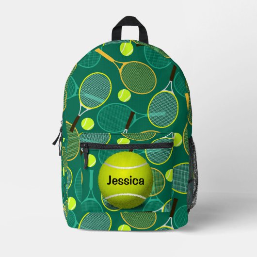 Tennisontwerp Bedrukte Rugzak (Voorkant)