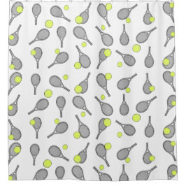 Tennisontwerp Douchegordijn