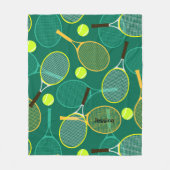 Tennisontwerp Fleece Deken (Voorkant)