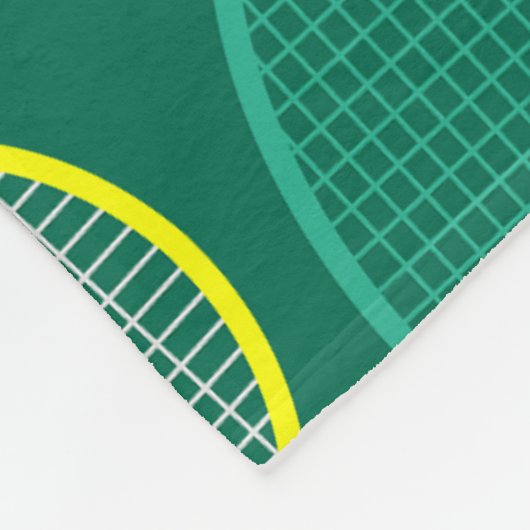 Tennisontwerp Fleece Deken (Hoek)