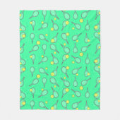 Tennisontwerp Fleece Deken (Voorkant)