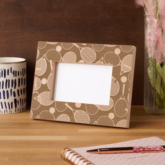 Tennisontwerp Gegraveerde Lijstjes (Links)