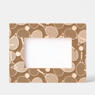 Tennisontwerp Gegraveerde Lijstjes