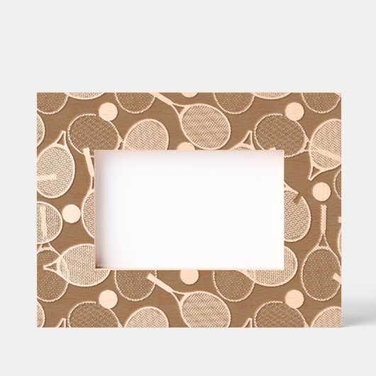 Tennisontwerp Gegraveerde Lijstjes (Voorkant)