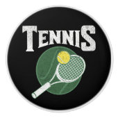 Tennisontwerp Keramische Knop (Voorkant)