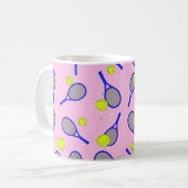 Tennisontwerp Koffiemok (Voorkant links)