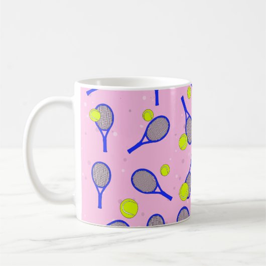 Tennisontwerp Koffiemok (Links)