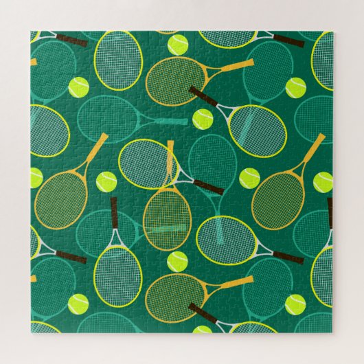 Tennisontwerp Legpuzzel (Horizontaal)