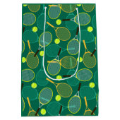 Tennisontwerp Medium Cadeauzakje (Achterkant)