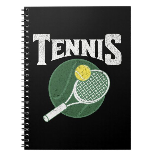Tennisontwerp Notitieboek (Voorkant)