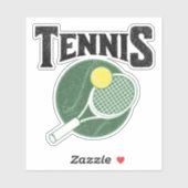 Tennisontwerp Sticker (Vel)