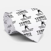 Tennisontwerp Stropdas (Opgerold)